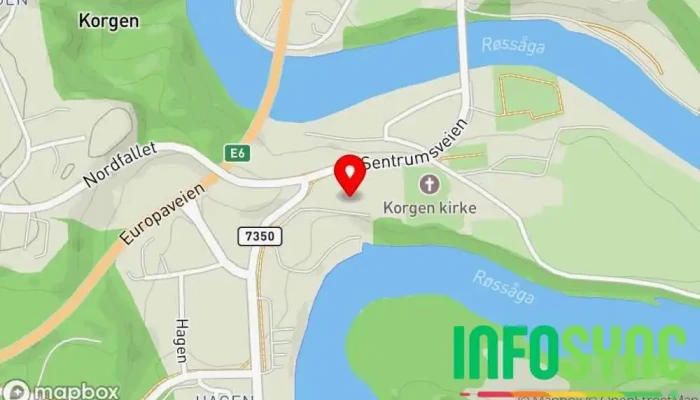 kart over Miljøtjenesten  i Korgen