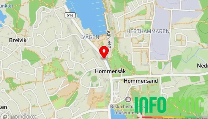 kart over Multi Hesh Leverandør av printerutstyr i Hommersåk