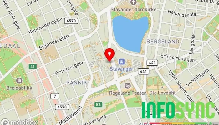kart over Munu Programvareselskap i Stavanger