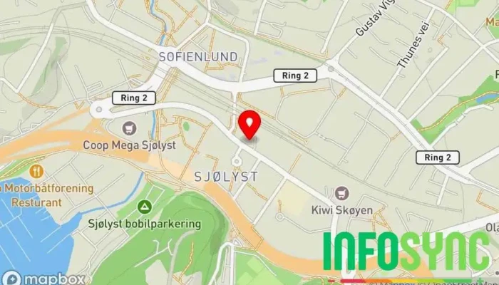 kart over Narvesen Sjølyst Storkiosk i Oslo