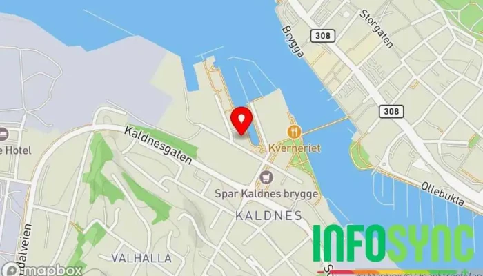 kart over NAV Arbeid og ytelser Tønsberg Offentlig kontor i Tønsberg
