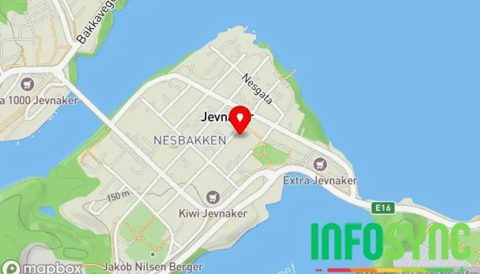 kart over NAV Jevnaker Sosialtjeneste-organisasjon, Arbeidsformidling i Jevnaker