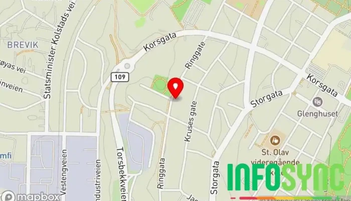 kart over Nbi KompetansePartner AS Opplæringssenter, Voksenopplæring i Sarpsborg