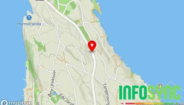 kart over Nesoddtangen  i Nesoddtangen