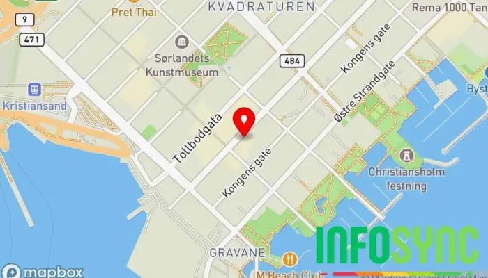 kart over Netsecurity AS IT-sikkerhetstjeneste i Kristiansand