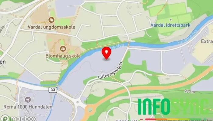 kart over Nettbuss Gjøvik AS Busselskap i Gjøvik