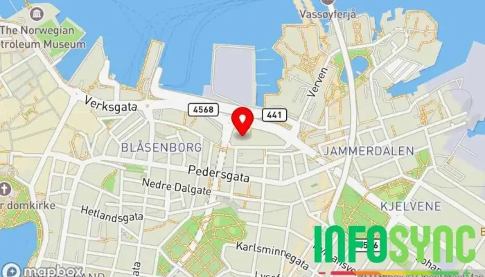 kart over NITO Rogaland Ideell organisasjon, Forening eller organisasjon i Stavanger