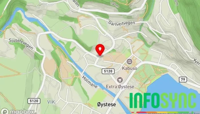 kart over NLT Hordaland Landbrukstjenester, Utleie av byggeutstyr, Tømrer/snekker, Rengjøringstjenester, Gartner, Vaktmestertjenester i Øystese
