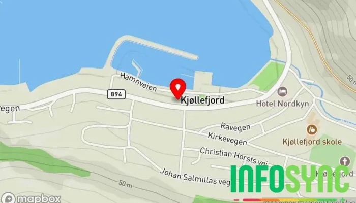 kart over Nordkyn Vekst AS  i Kjøllefjord