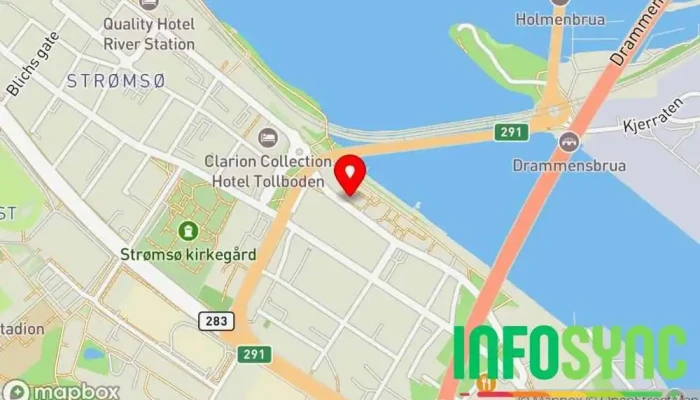kart over Nordlo Drammen AS IT-konsulent i Drammen
