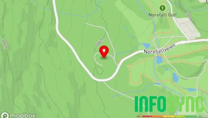 kart over Norelia Vandrerhjem i Noresund