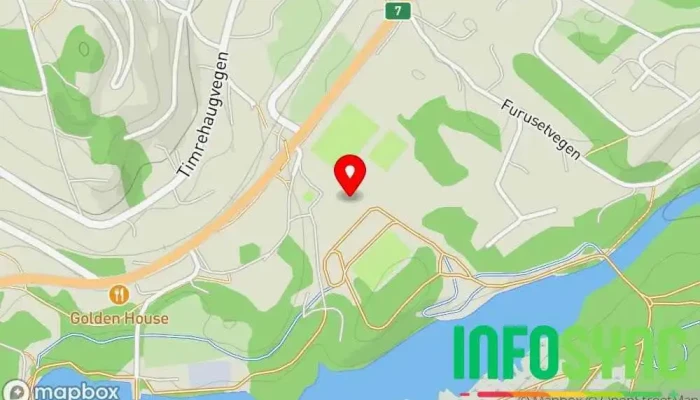 kart over Norges Toppidrettsgymnas Geilo Idrettsskole, Videregående skole i Geilo