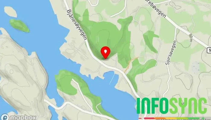 kart over Norgeshus Austevoll Husbygger, Byggevareforhandler, Bygg- og anleggsfirma, Hovedkontor, Hytte, Bygging av arkitekttegnede hus, Garasjebygger, Entreprenør i Storebø