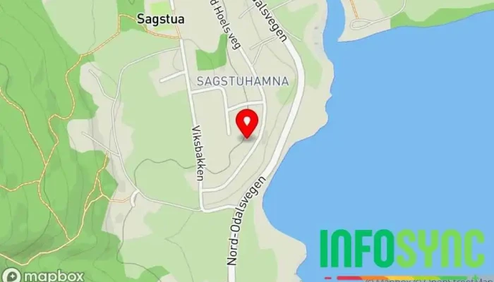 kart over Odal Fritid & Turistservice AS Vaktmestertjenester, Sykkelreparatør, Fisketurisme, Skibutikk, Sportsbutikk, Turistinformasjon i Sagstua