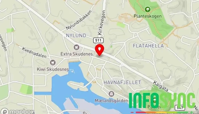 kart over Økonomipartner Skudenes DA Regnskapskontor i Skudeneshavn