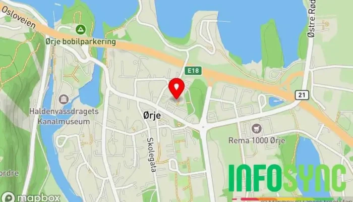 kart over Økonomitjenester Ørje AS Regnskapskontor i Ørje