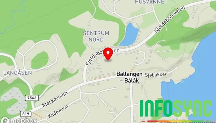 kart over Økopartner Ballangen AS Regnskapskontor i Ballangen