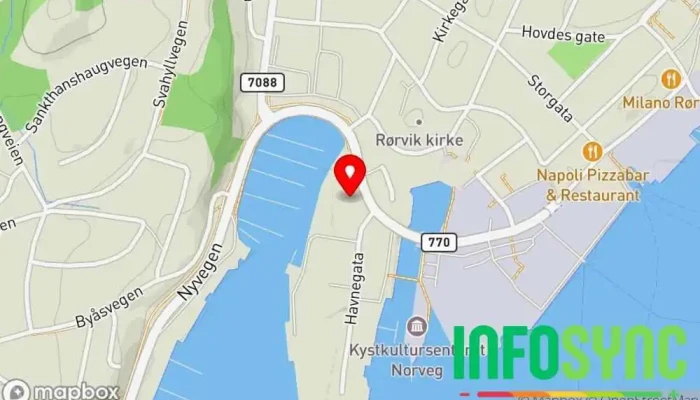 kart over Oppdretternes Miljøservice AS Logistikk, Strandrydding, Kjemikaliegrossist i Rørvik