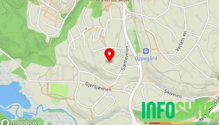 kart over Oppegård  i Oppegård