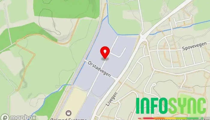 kart over ORSTADVEGEN INDUSTRIAL AREA Hovedkontor i Klepp Stasjon