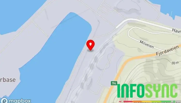 kart over Oss-Nor Hammerfest AS Produsent i Rypefjord