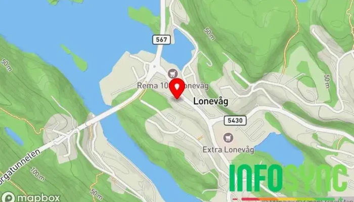 kart over Osterøy industri & vedlikehold Bedriftstjenester i Lonevåg