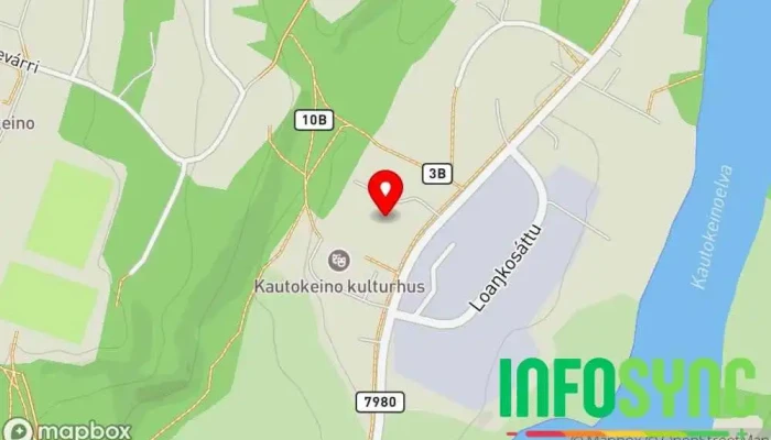 kart over Ovddos Næringspark i Kautokeino