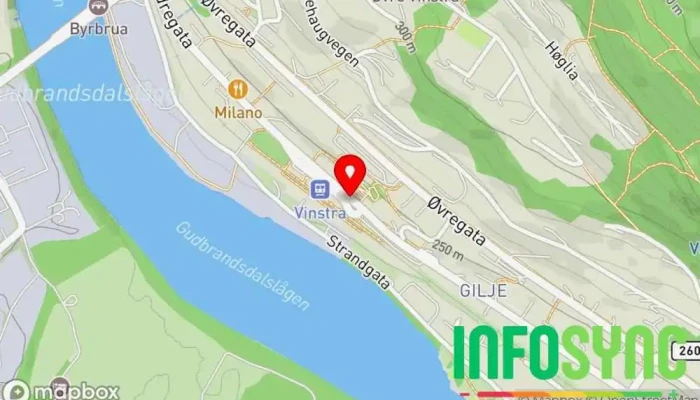 kart over Privat IT  i Vinstra
