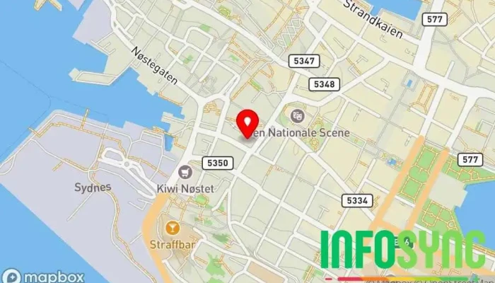 kart over Proplan AS avd. Bergen Bedriftsrådgivning, IT-konsulent, Programvareselskap i Bergen