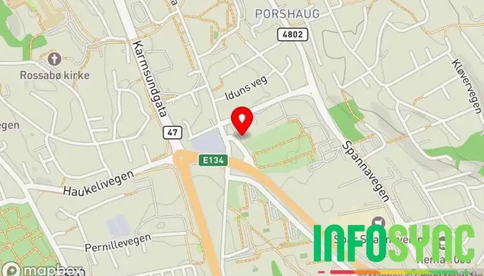 kart over Proplan AS avd. Haugesund Bedriftsrådgivning, IT-konsulent, Programvareselskap i Haugesund