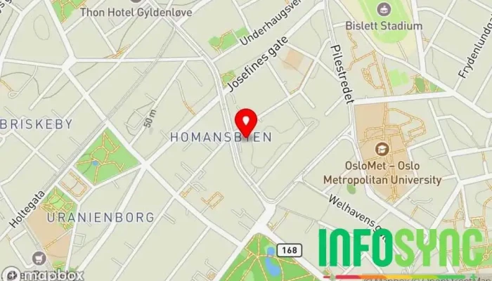 kart over Prosjektutviklerne AS Konsulent, Byggkonsulent i Oslo