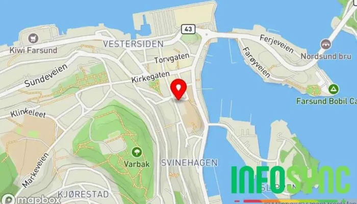 kart over Regnskap og Revisjon Farsund Statsautorisert revisor, Regnskapskontor, Revisor, Økonomisk planlegger i Farsund