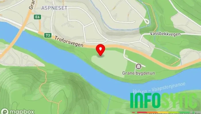 kart over RiverNorth AS Arrangør av utendørsaktiviteter, Hovedkontor i Trofors