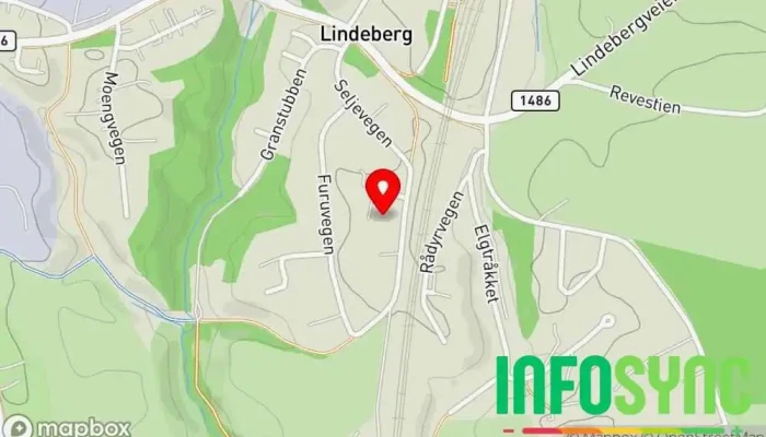 kart over Rødkløverveien 26, 2016 Frogner IT-konsulent i Frogner