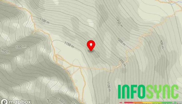 kart over Romsdalseggen Ridge Utsiktspunkt i Isfjorden
