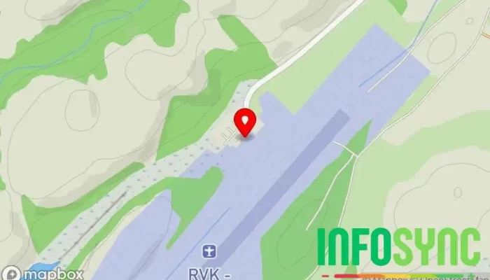 kart over Rørvik lufthavn, Ryum Flyplass i Rørvik