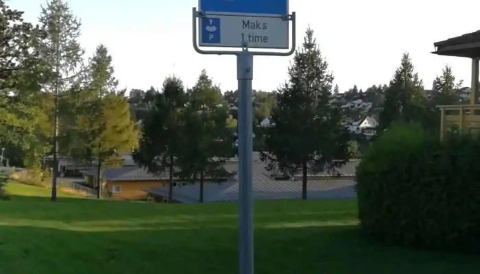 Rove heisen gateparkering, maks 1 time - Holmestrand