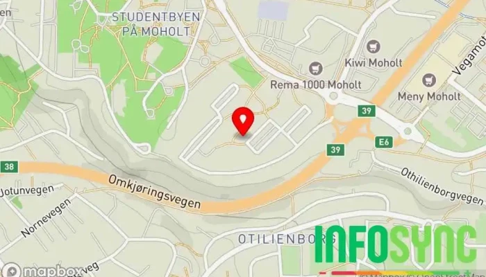 kart over Ryddeglede AS Konsulent i Trondheim