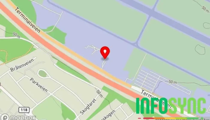 kart over Rygge Flyklubb Flyskole i Rygge