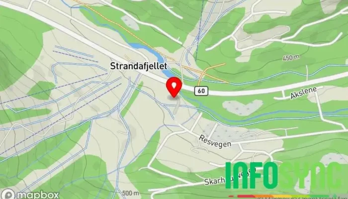 kart over Sætra Hytter Ferieleilighet i Stranda