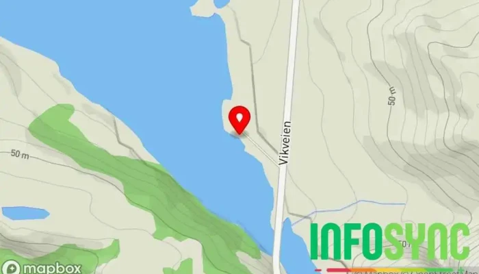 kart over Salmar Flatanger Hovedkontor i Flatanger