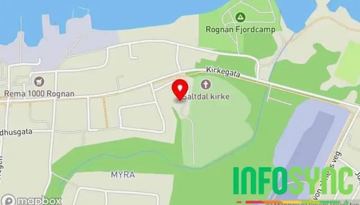 kart over Saltdal kirkelige fellesråd Kirkelig Fellesråd i Rognan