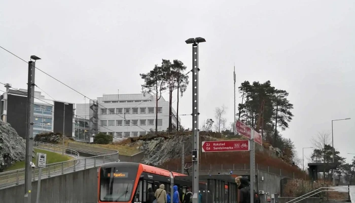 Sandslivegen Bybanestopp -  Plassering - Sandsli