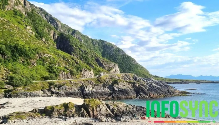 Sandvika strand i Børra - Norge