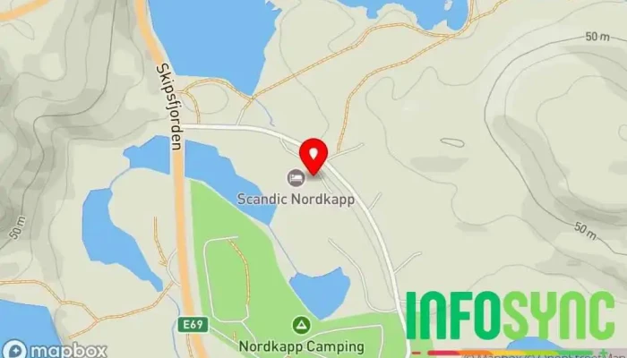kart over Scandic Nordkapp Hotell i Honningsvåg