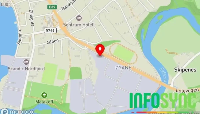 kart over Segel AS Bedriftsrådgivning, Konsulent i Nordfjordeid