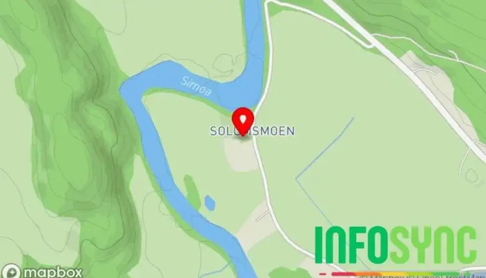 kart over Sigdal Anleggsservice AS Graveentreprenør i Solumsmoen