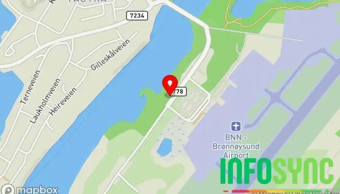 kart over Sinus Brønnøysund AS Elektriker, Elektroutsalg i Brønnøysund