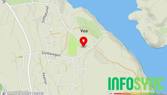 kart over SK Vedavåg Karmøy Idrettsklubb i Veavågen