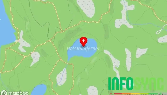 kart over Skålen Innsjø i Kolbu